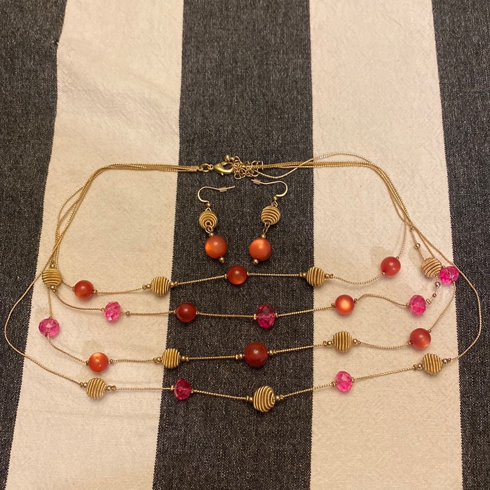 necklace and earring set